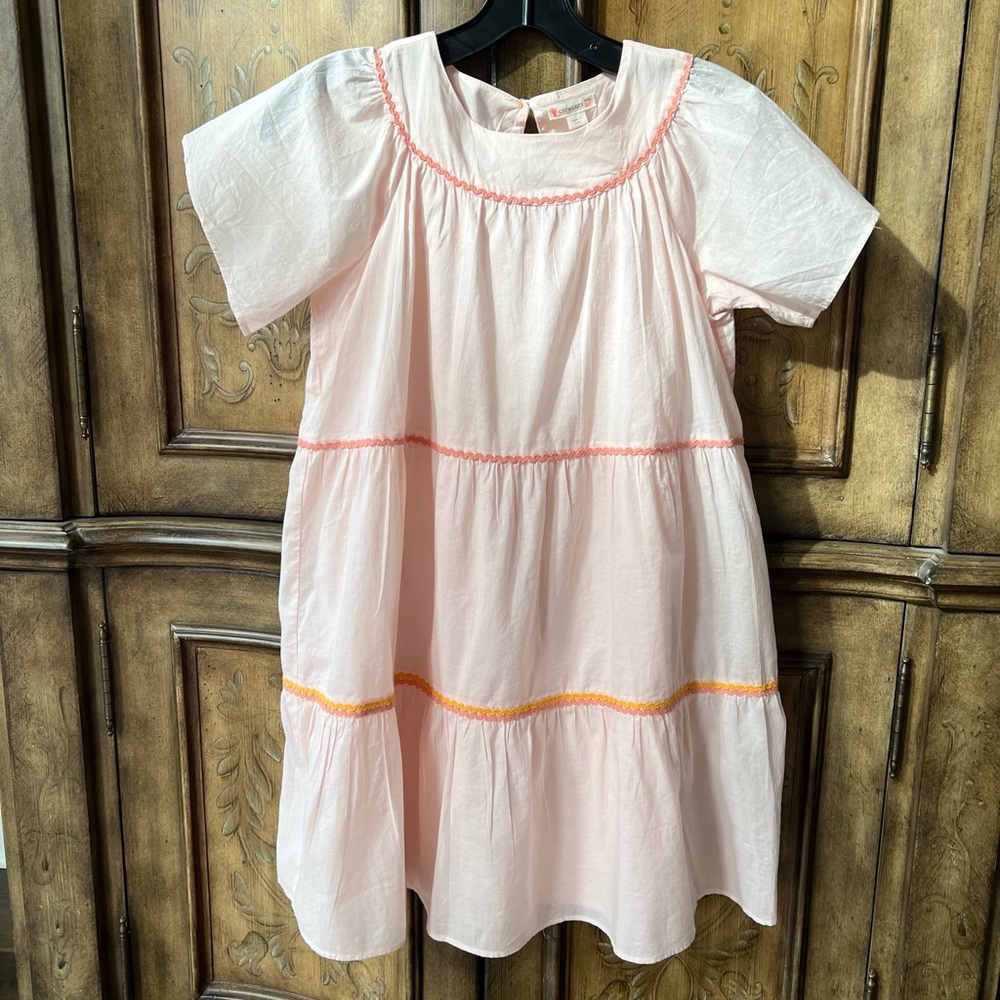 NWOT Crewcuts J.Crew Girls Light Pink Summer Dress 8 - Picture 10 of 17